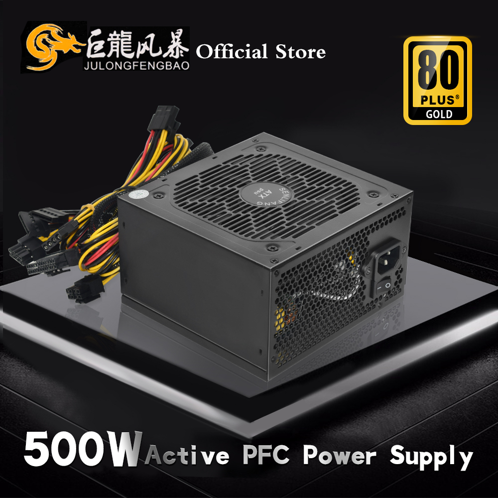 Power Supply 650W - Julongfengbao 110V 220V Voor Pc Atx