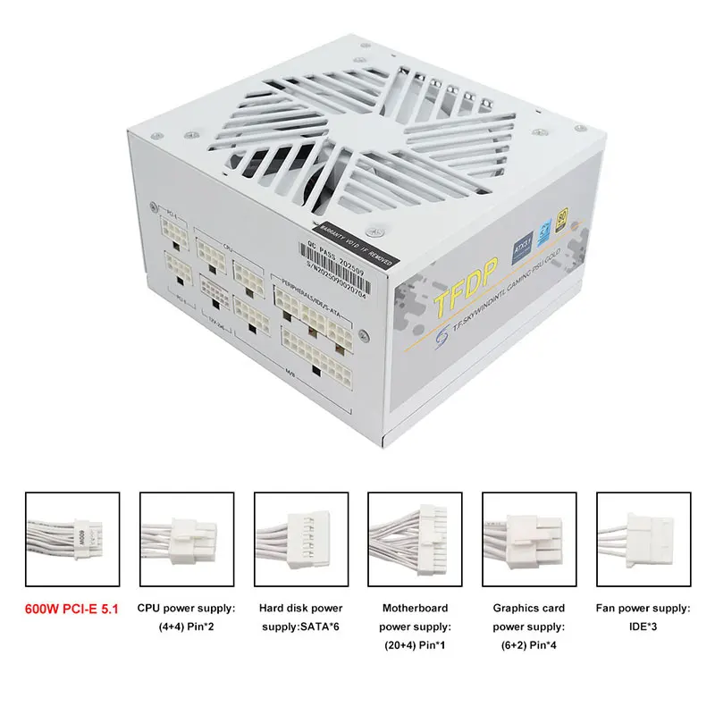 Power Supply 750W - Wit 750 w 850 w 1000