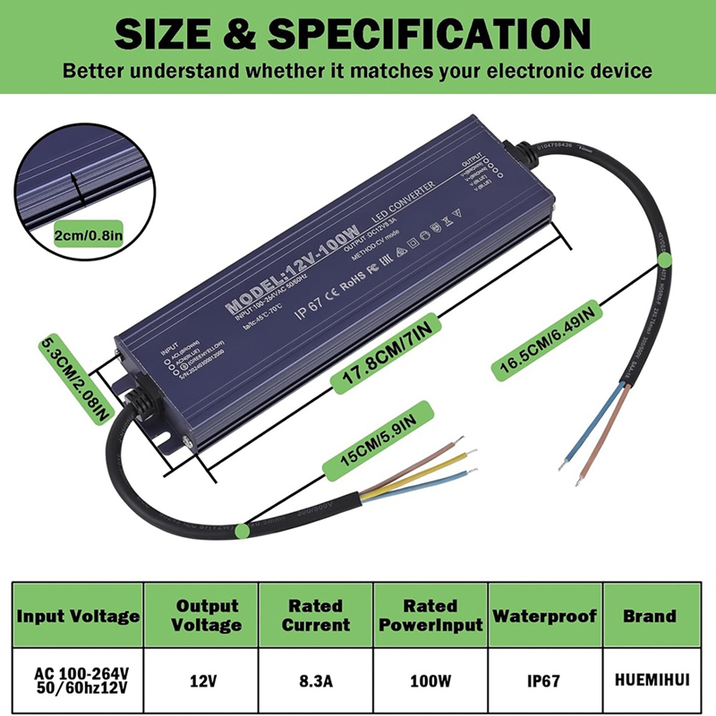 ● 12V LED-driver, IP67 waterdi - Dc Power Supply 12V recensie en prijs