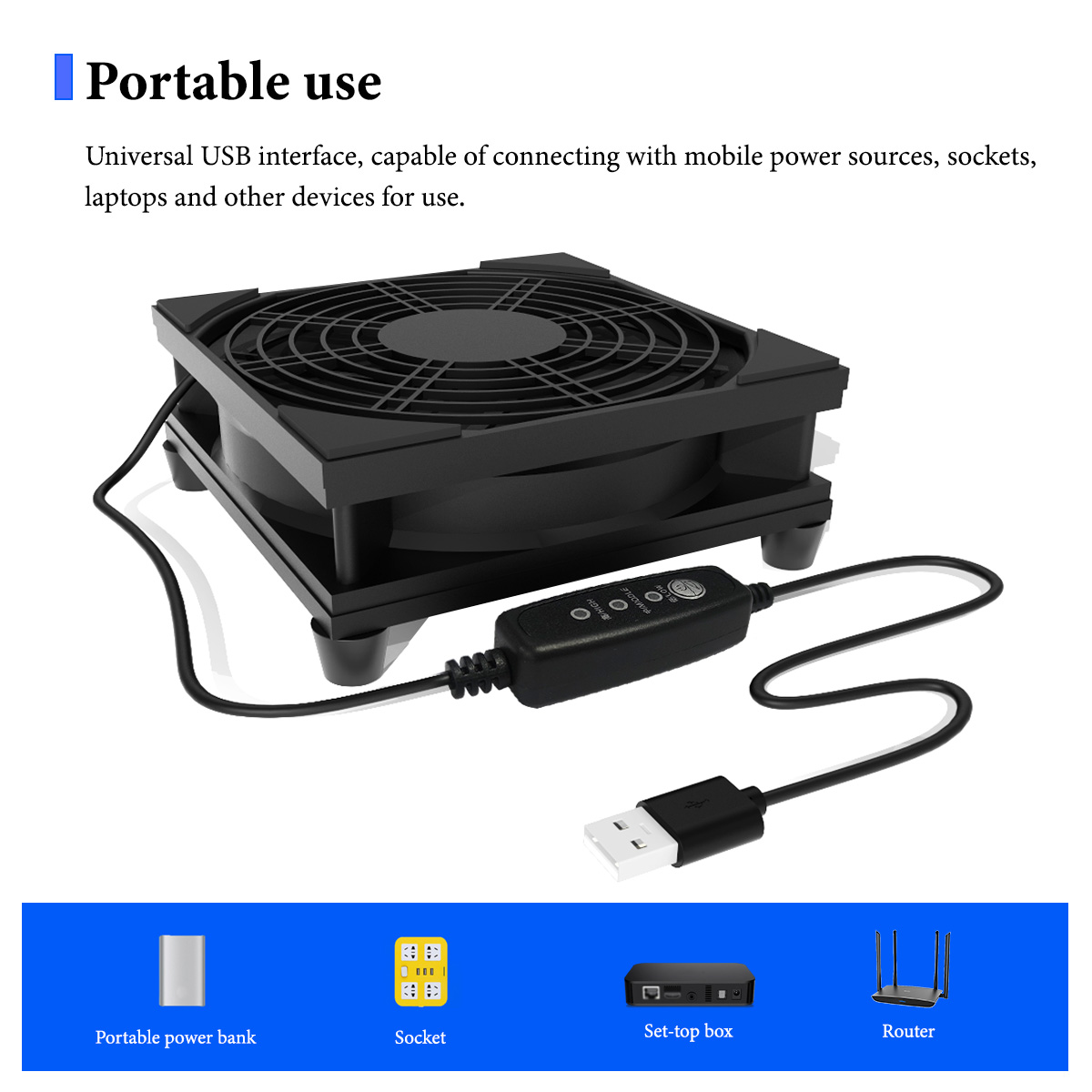 USB-stille koelventilator met  - Pc Power Supply recensie en prijs