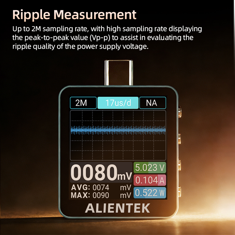ALIENTEK C2 Type C USB-tester  - Power Supply Tester recensie en prijs